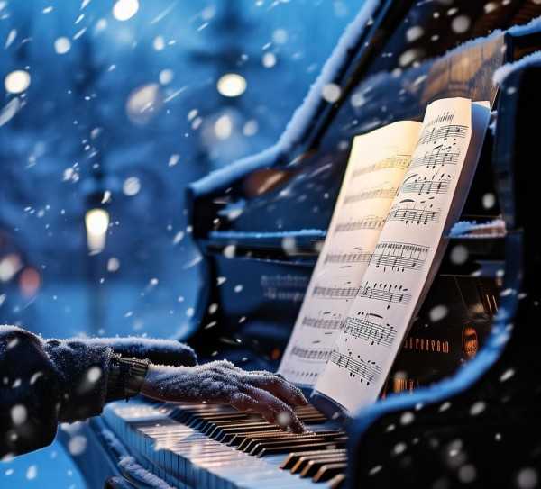 冬日浪漫，雪钢琴曲谱演绎浪漫篇章,雪钢琴曲谱，奏响冬日里的浪漫篇章,旋律,五线谱,钢琴五线谱,第1张